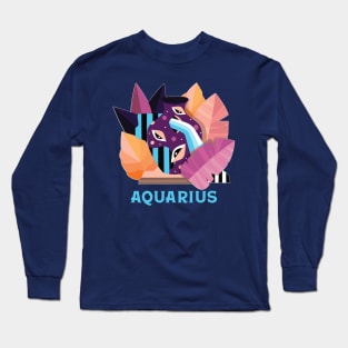 LGBTQ ZODIAC AQUARIUS Long Sleeve T-Shirt